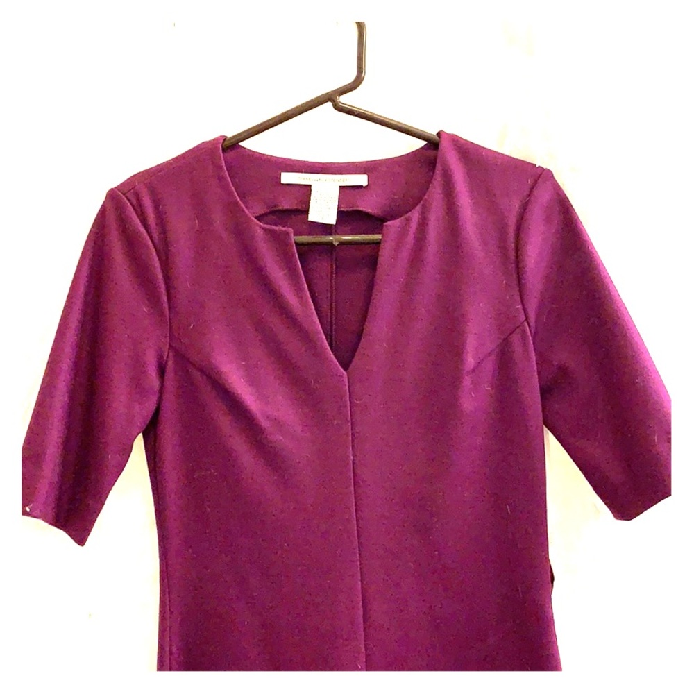 Diane Von Furstenberg plum colored pencil dress